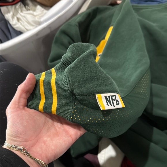 Vintage Green Bay Packers Green and Yellow NFL Sweatshirt - Picture 3 of 7